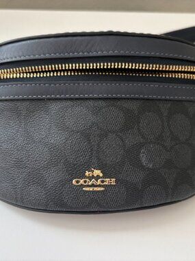 coach pebble leather bethany belt shoulder waist bag
